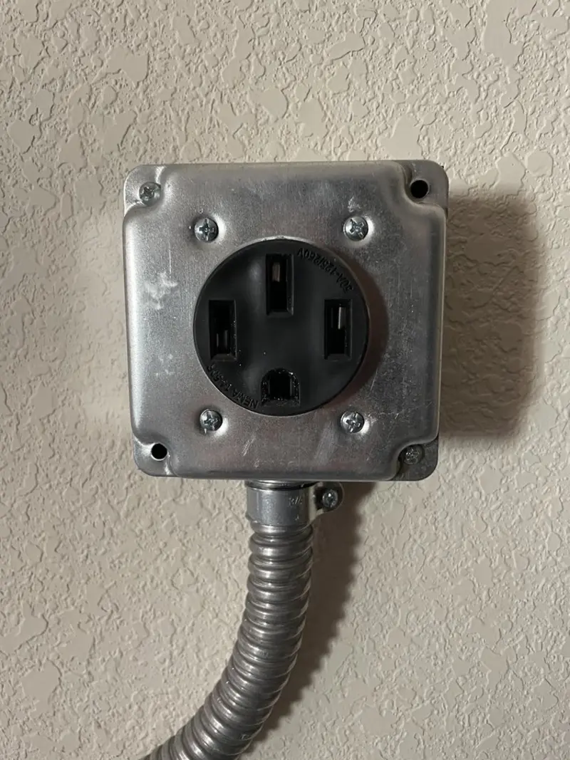 NEMA 14-50 outlet installed for Smart Home Electrical in Pleasant Garden